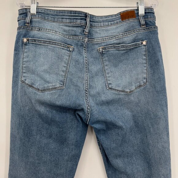 Judy Blue Boyfriend Fit Medium Wash Denim Stretch Jeans High Waist Women's 15/32 - Picture 7 of 11